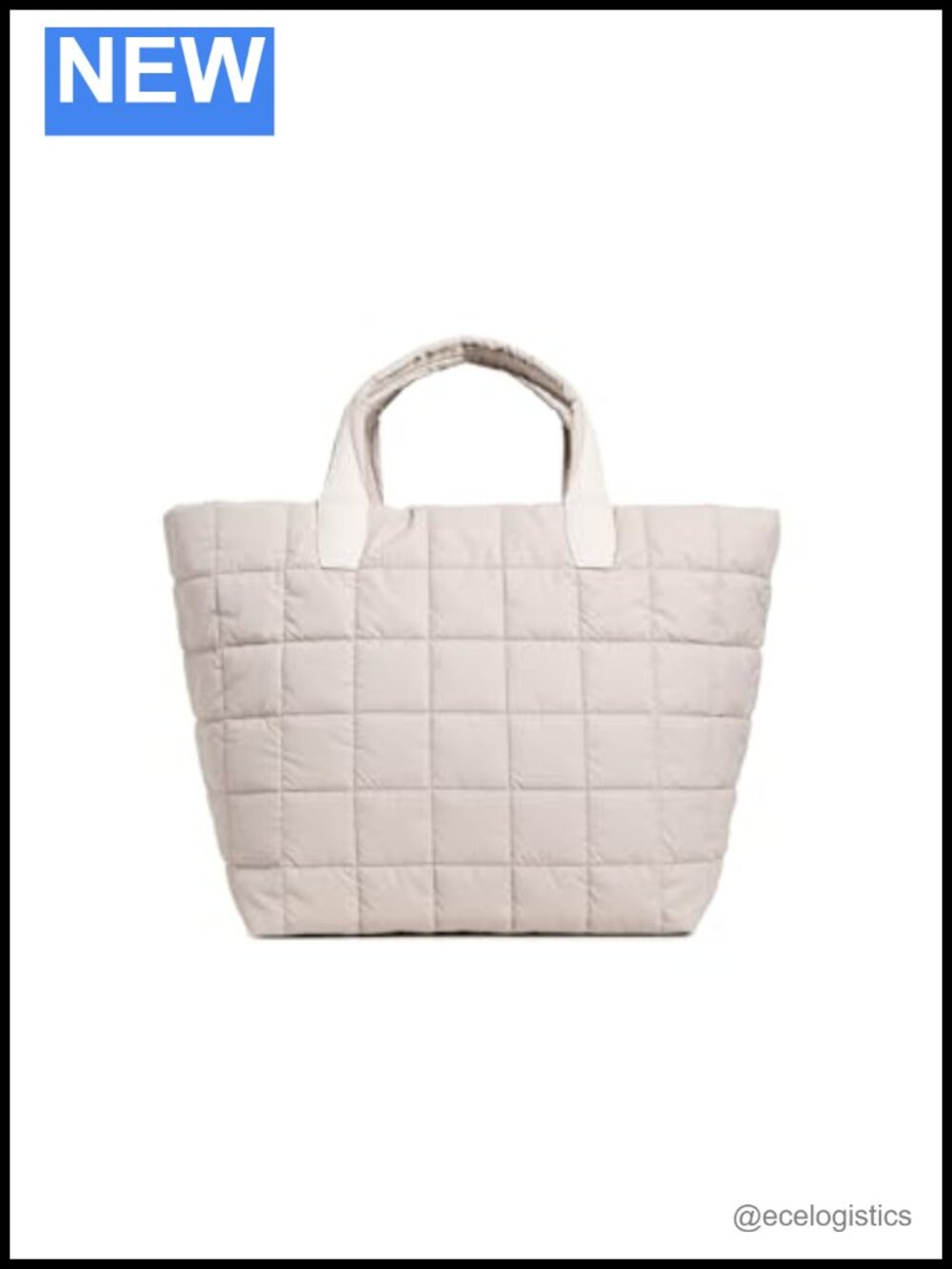 Recycled Nylon Weekender Tote with Faux Leather Trim